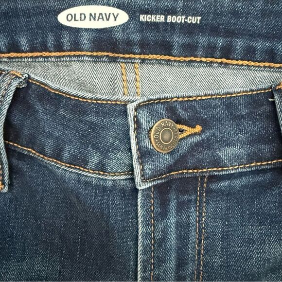 Old Navy Women’s Medium Blue Boot Cut Jeans Size 10 Preowned Good Condition - Picture 4 of 7